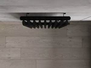 MEXEN - Atlanta vykurovací rebrík/radiátor 1500 x 460 mm, 894 W, čierny W211-1500-460-00-70