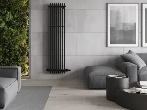 MEXEN - Aurora vykurovací rebrík/radiátor 1800 x 450 mm, 1347 W, čierny W212-1800-450-00-70