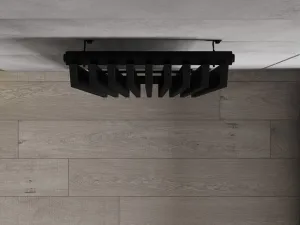 MEXEN - Aurora vykurovací rebrík/radiátor 1800 x 450 mm, 1347 W, čierny W212-1800-450-00-70