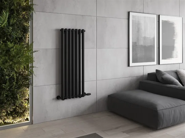 MEXEN - Texas vykurovací rebrík/radiátor 1200 x 460 mm, 502 W, čierny W203-1200-460-00-70