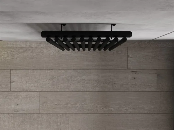 MEXEN - Tulsa vykurovací rebrík/radiátor 1600 x 420 mm, 613 W, čierny W219-1600-420-00-70