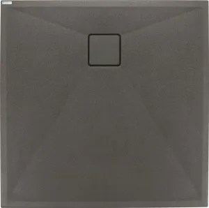 DEANTE - Correo antracit metalic - Granitová sprchová vanička, štvorcová, 90x90 cm KQR_T41B