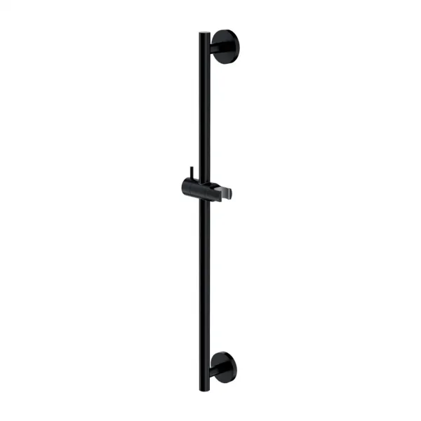 OMNIRES - Sprchová tyč s posuvným držiakom, 66 cm, čierna DR12BL