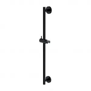 OMNIRES - Sprchová tyč s posuvným držiakom, 66 cm, čierna DR12BL