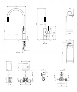 OMNIRES OMNIRES - SWITCH drezová batéria so sadou filtra D1, chróm SW9057-FD1CR
