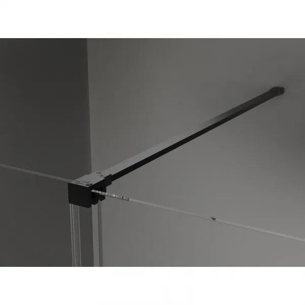 MEXEN/S - Velár sprchovací kút 120 x 70, transparent, čierna 871-120-070-01-70