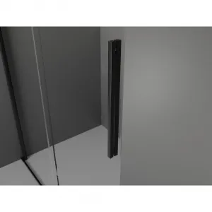 MEXEN/S - Velár sprchovací kút 120 x 70, transparent, čierna 871-120-070-01-70