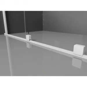 MEXEN/S - Velár sprchovací kút 130 x 85, transparent, biela 871-130-085-01-20