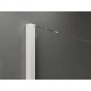MEXEN/S - Velár sprchovací kút 130 x 85, transparent, biela 871-130-085-01-20