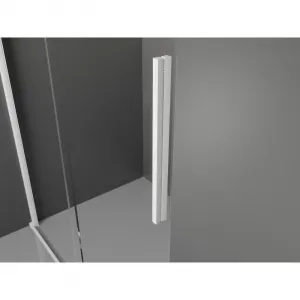 MEXEN/S - Velár sprchovací kút 130 x 85, transparent, biela 871-130-085-01-20