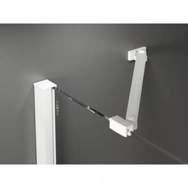 MEXEN/S - Velar Duo posuvné sprchové dvere 170, transparent, białe 871-170-000-02-20