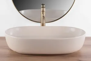 REA - Umývadlo na dosku CLEO 61 BEIGE MATT REA-U9655