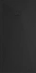 MEXEN/S - Stone+ obdĺžniková sprchová vanička 180 x 80, čierna, mriežka čierna 44708018-B