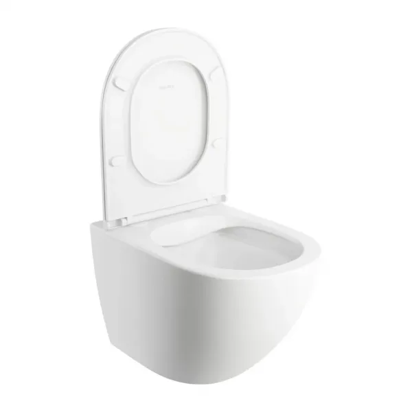 OMNIRES - OTTAWA bezrámové závesné WC so sedátkom, 49x36,5 cm, matná biela OTTAWAMWBM
