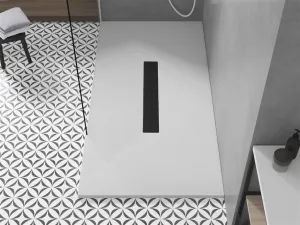 MEXEN/S - Toro obdĺžniková sprchová vanička SMC 170 x 90, biela, mriežka čierna 43109017-B
