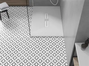 MEXEN/S - Toro obdĺžniková sprchová vanička SMC 120 x 80, biela, mriežka biela 43108012-W