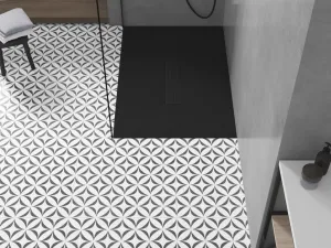MEXEN/S - Toro obdĺžniková sprchová vanička SMC 100 x 80, čierna, mriežka čierna 43708010-B