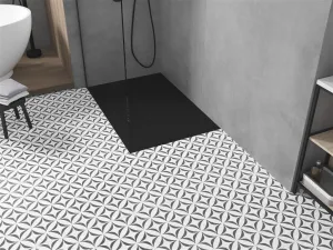 MEXEN/S - Toro obdĺžniková sprchová vanička SMC 100 x 80, čierna, mriežka čierna 43708010-B