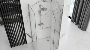 REA/S - Sprchová kabína Molier Chrom 80x90 KPL-K0367