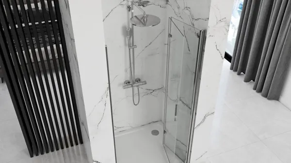 REA/S - Sprchové Dvere Molier Chrome + Profil 80 KPL-K6367