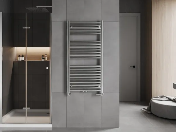 MEXEN - Hades vykurovací rebrík/radiátor 1200 x 600 mm, 520 W, chróm W104-1200-600-00-01