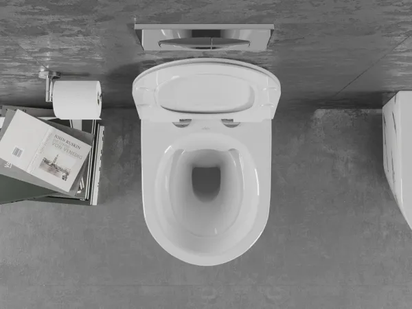 MEXEN - Lena Závesná WC misa vrátane sedátka s slow-slim, Duroplastu, biely kameň 30224091