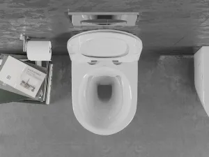 MEXEN - Lena Závesná WC misa vrátane sedátka s slow-slim, Duroplastu, biely kameň 30224093