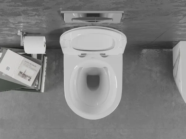 MEXEN - Lena Závesná WC misa vrátane sedátka s slow-slim, Duroplastu, biely kameň 30224094