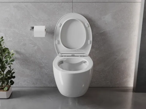MEXEN - Egg Závesná WC misa vrátane sedátka s slow-slim, Duroplastu, biela 30245000