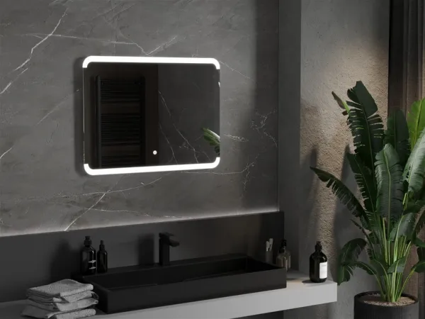 MEXEN - Nida zrkadlo s osvetlením 80 x 60, LED 600 9806-080-060-611-00