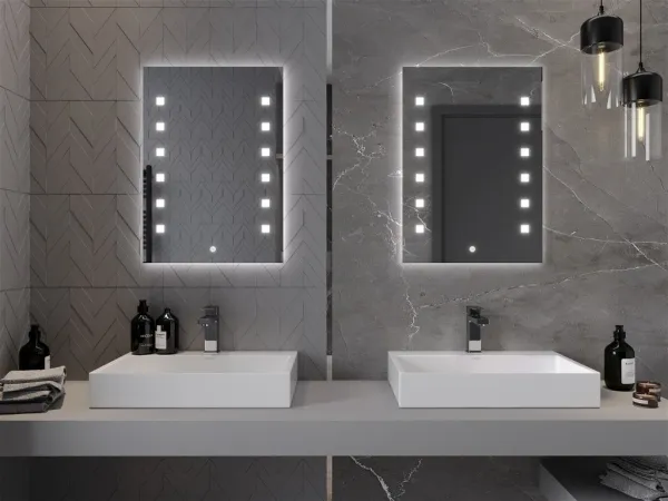 MEXEN - Ner zrkadlo s osvetlením 50 x 70, LED 600 9809-050-070-611-00