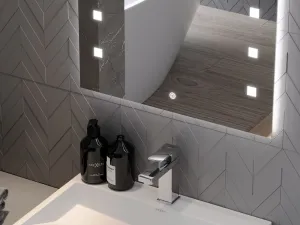 MEXEN - Ner zrkadlo s osvetlením 100 x 80, LED 600 9809-100-080-611-00