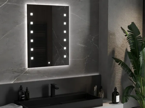 MEXEN - Ner zrkadlo s osvetlením 60 x 80, LED 600 9809-060-080-611-00