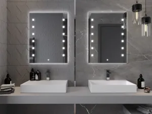 MEXEN - Ner zrkadlo s osvetlením 60 x 80, LED 600 9809-060-080-611-00