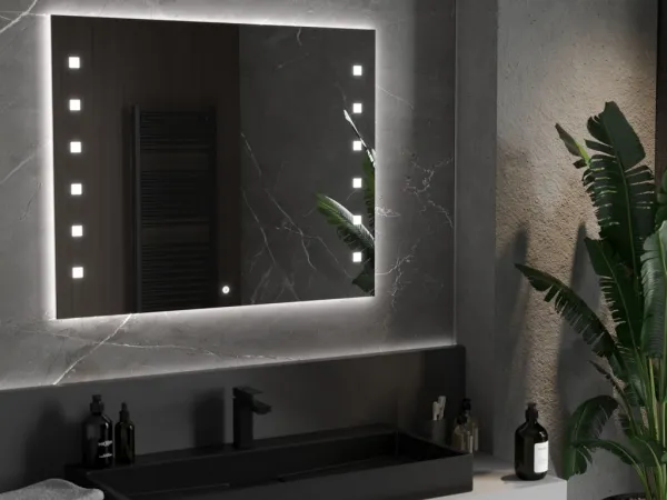 MEXEN - Ner zrkadlo s osvetlením 100 x 80, LED 600 9809-100-080-611-00