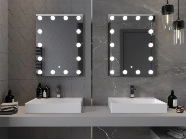 MEXEN - Dona zrkadlo s osvetlením 60 x 80, LED 600 9818-060-080-611-00