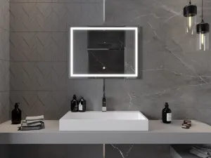 MEXEN - Miko zrkadlo s osvetlením 80 x 60, LED 600 9819-080-060-611-00