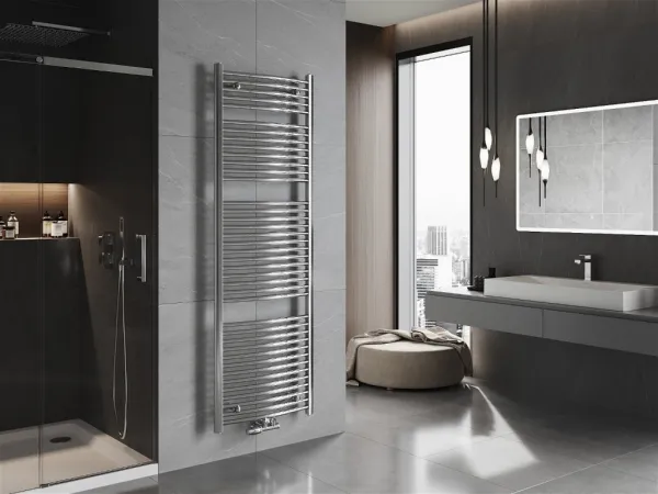 MEXEN - Ares vykurovací rebrík/radiátor 1800 x 600 mm, 756 W, chróm W102-1800-600-00-01