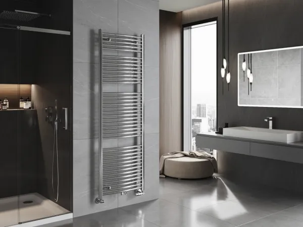 MEXEN - Ares vykurovací rebrík/radiátor 1800 x 600 mm, 756 W, chróm W102-1800-600-00-01