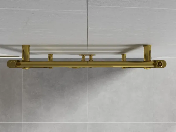 MEXEN - Mars vykurovací rebrík/radiátor 1800 x 600 mm, 752 W, zlatý W110-1800-600-00-50