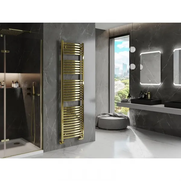 MEXEN - Helios vykurovací rebrík/radiátor 1800 x 500 mm, 671 W, zlatá W103-1800-500-00-50