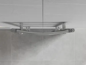 MEXEN - Ares vykurovací rebrík/radiátor 900 x 500 mm, 372 W, chróm W102-0900-500-00-01