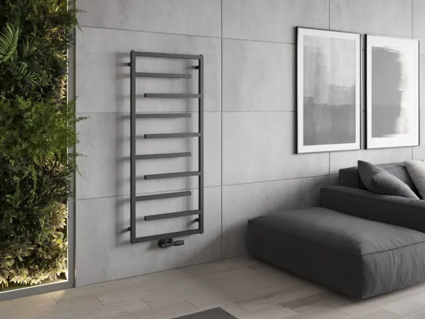MEXEN - Orlando vykurovací rebrík/radiátor 1380 x 600 mm, 499 W, antracit W207-1380-600-00-66