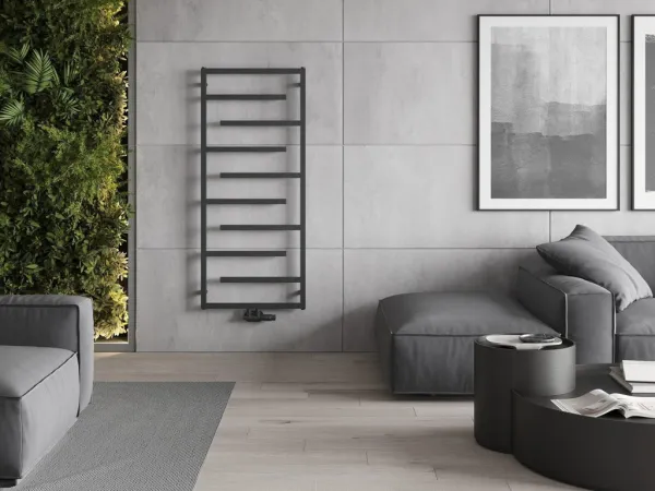 MEXEN - Orlando vykurovací rebrík/radiátor 1380 x 600 mm, 499 W, antracit W207-1380-600-00-66