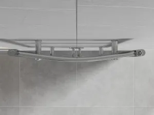 MEXEN - Ares vykurovací rebrík/radiátor 1200 x 600 mm, 490 W, chróm W102-1200-600-00-01