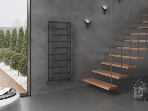 MEXEN - Orlando vykurovací rebrík/radiátor 1380 x 600 mm, 499 W, antracit W207-1380-600-00-66