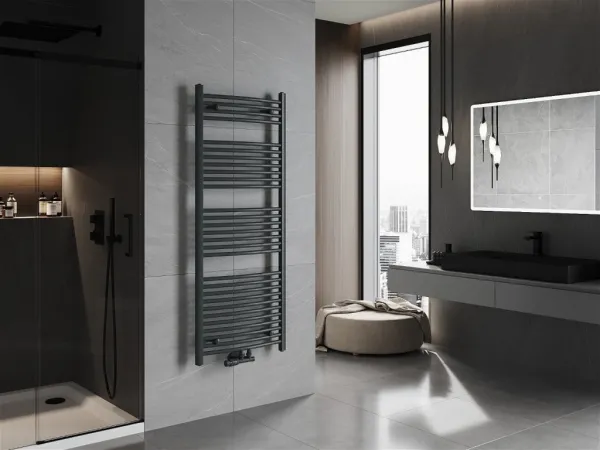 MEXEN - Ares vykurovací rebrík/radiátor 1500 x 600 mm, 733 W, antracit W102-1500-600-00-66