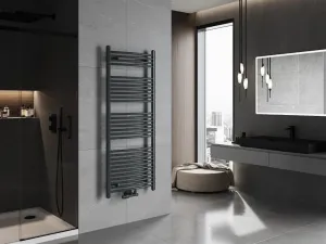 MEXEN - Ares vykurovací rebrík/radiátor 1500 x 600 mm, 733 W, antracit W102-1500-600-00-66
