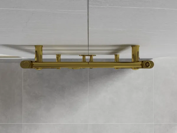 MEXEN - Mars vykurovací rebrík/radiátor 700 x 500 mm, 224 W, zlatý W110-0700-500-00-50