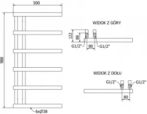 MEXEN - Jukon 988 x 500 mm W116-0988-500-00-01
